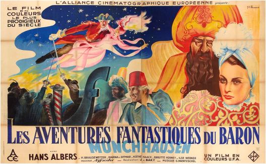 Still from 'The Adventures of Baron Munchausen' (Münchhausen) released in  1943 directed by Josef von Báky, starring Hans Albers Stock Photo - Alamy