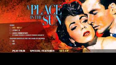 A Place in the Sun Blu-ray - Montgomery Clift
