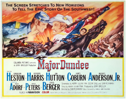 Tabletop Movie Display Standee 8" Tall Charlton Heston Major Dundee 