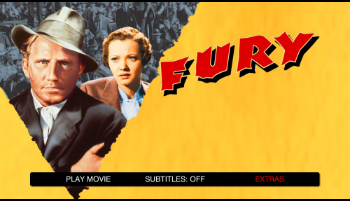  Fury 1936 / Blind Angry/Furia/Blu Ray EU Import with German  Original Tone : Office Products