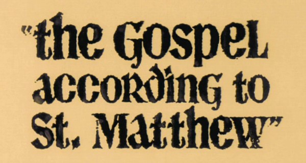The Gospel According To St Matthew Blu Ray Enrique Irazoqui It's the story of a king — jesus, the king of the jews. dvdbeaver