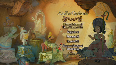 pinocchio dvd menu