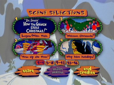 how the grinch stole christmas dvd menu