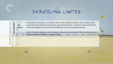 Eric Chase Anderson — Making The Darjeeling Limited DVD Cover